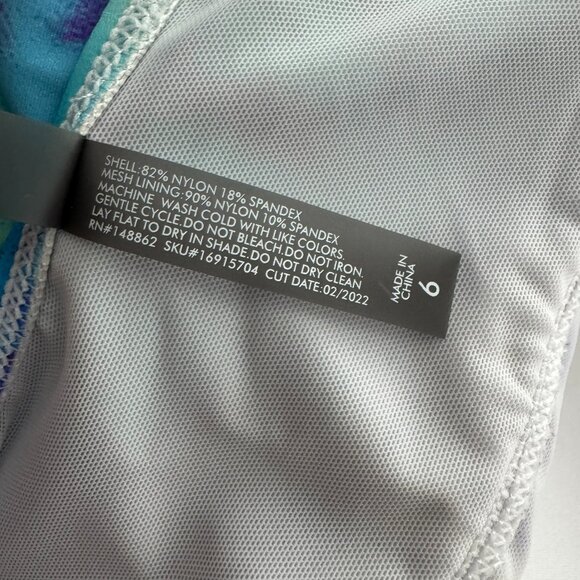 Torrid Tie Dye Swim Dress One Piece Swimsuit 6X Colorful Beach SW-2114 - Picture 8 of 8